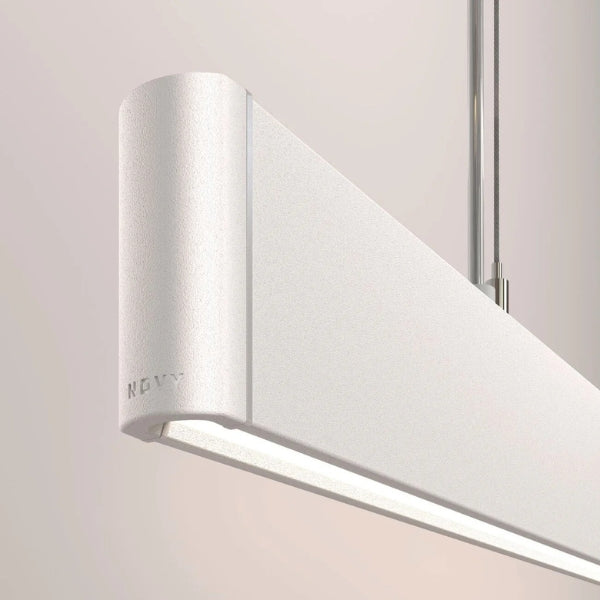 Mineral white novy pendant detail