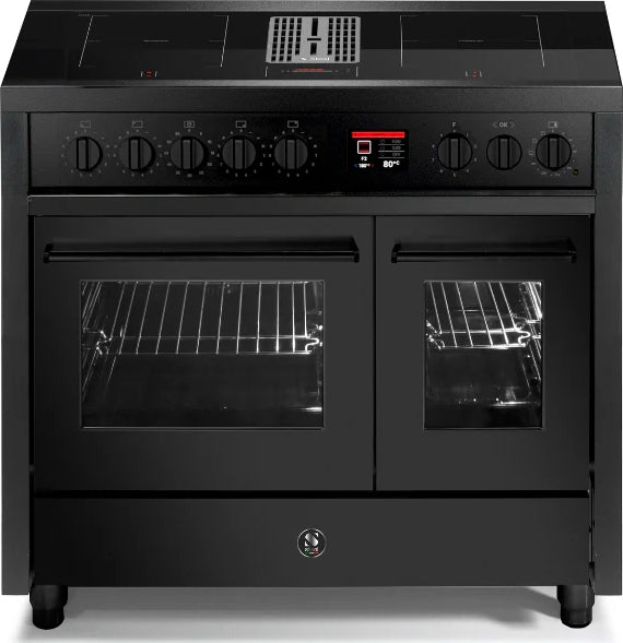 Steel Fornuis Enfasi Mistral 100 EQ10FF-4FIKW-NF Met Kookveldafzuiging