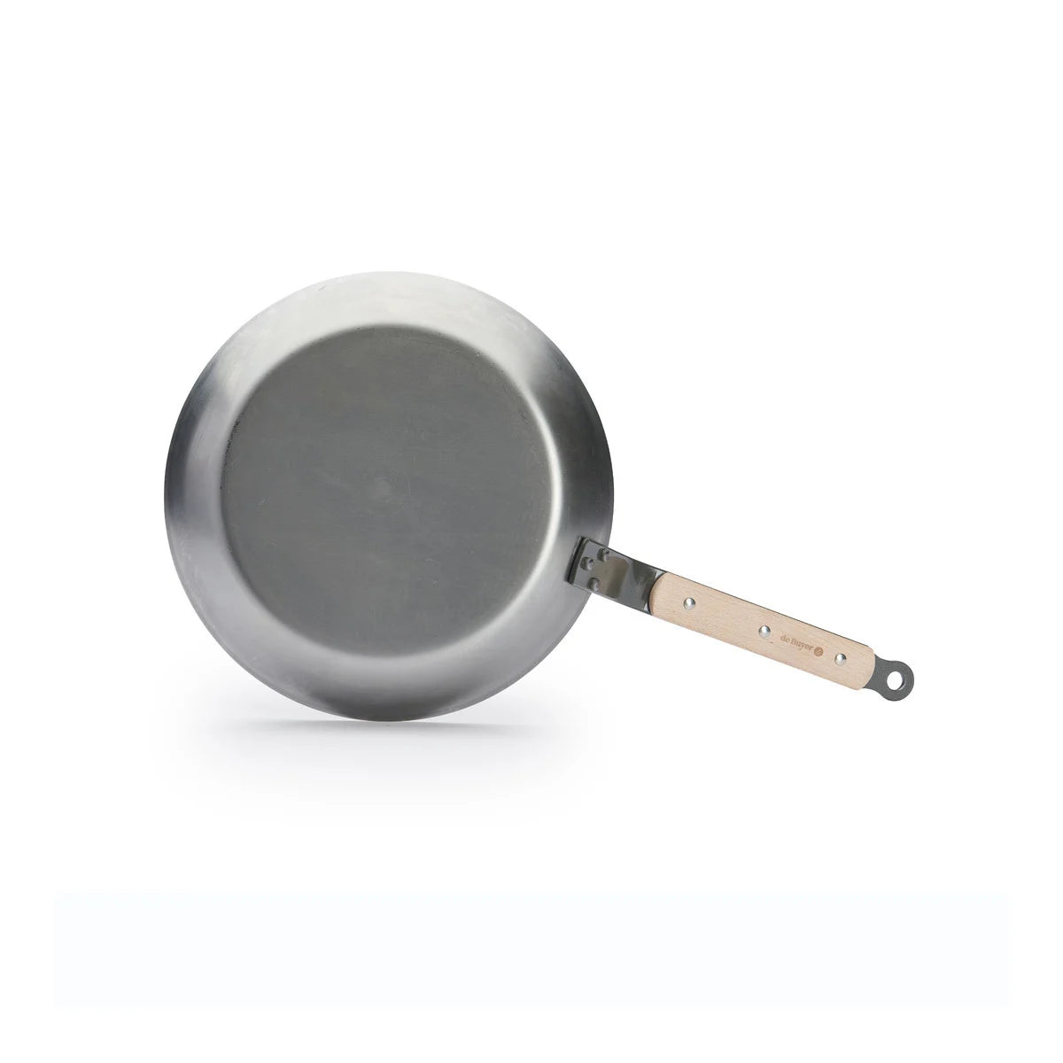 de Buyer Koekenpan Mineral B met houten steel 28cm