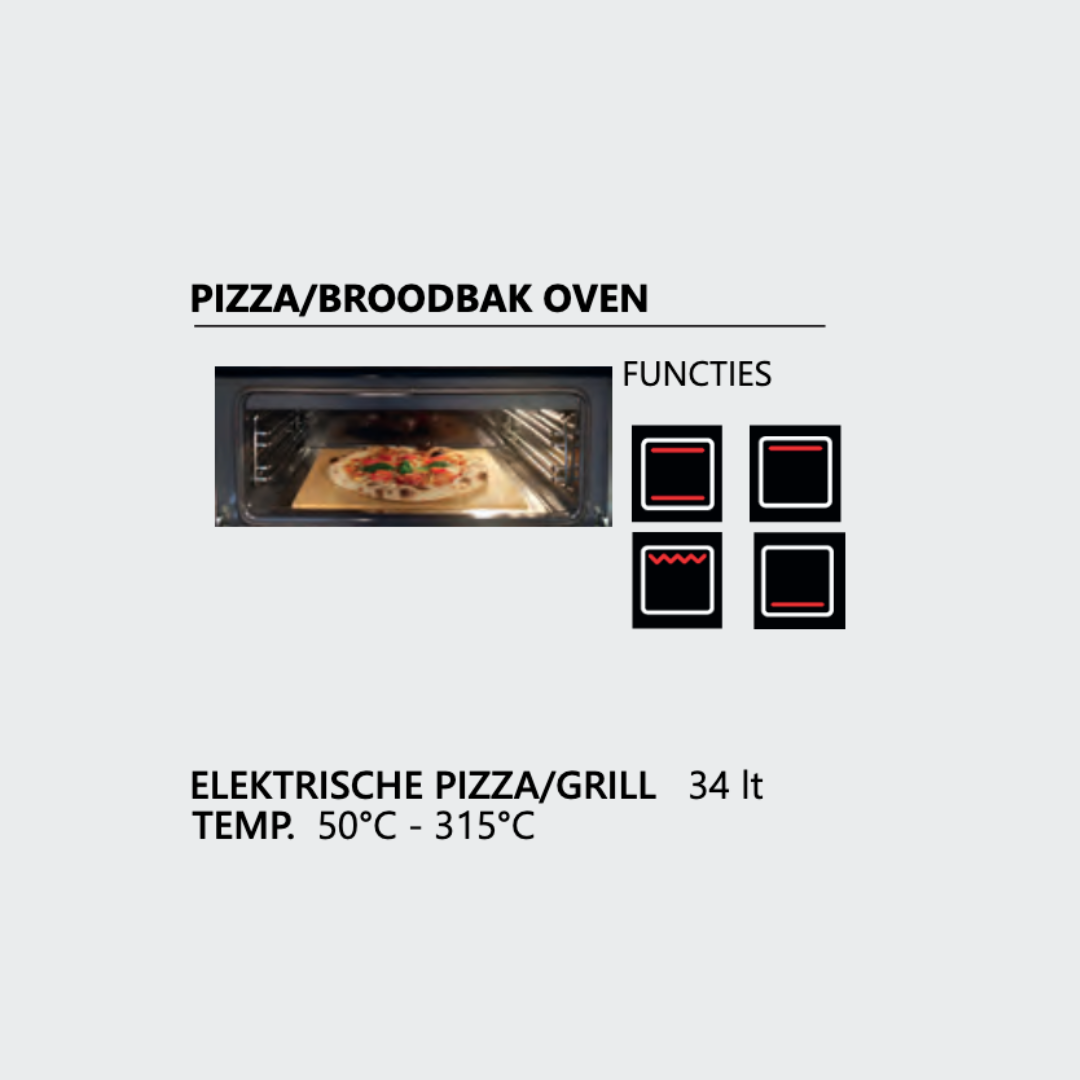Steel Enfasi 100/3 Inductie Fornuis EQ10FFF-5FIW 2025 Model