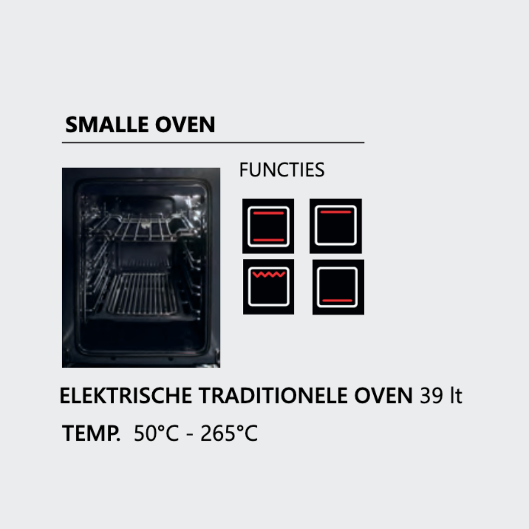 Steel Enfasi 100 Inductie Fornuis EQ10FF-5FIW AN 2025 model