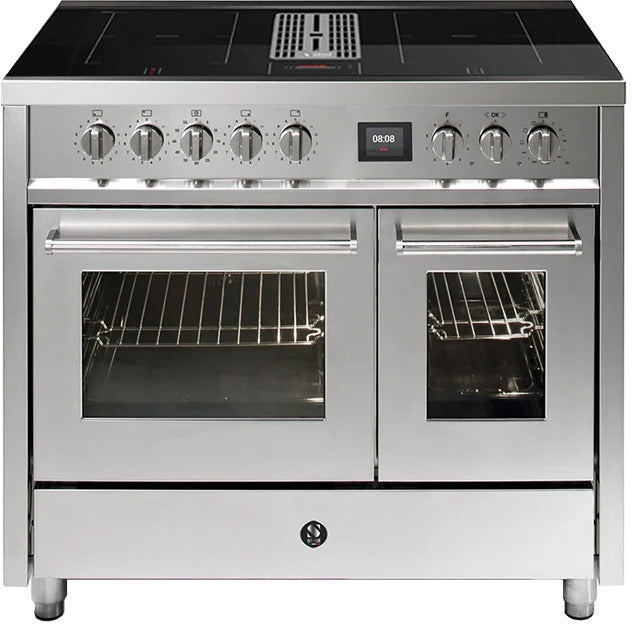 Steel Fornuis Enfasi Mistral 100 EQ10FF-4FIKW-NF Met Kookveldafzuiging