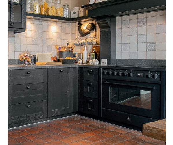 Steel fornuis Enfasi Mistral 90 EQ9F-4FIKW SS Met Kookveldafzuiging