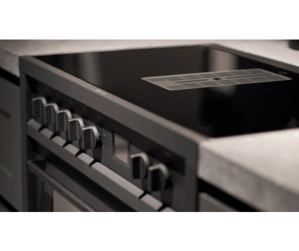 Steel fornuis Enfasi Mistral 90 EQ9F-4FIKW SS Met Kookveldafzuiging