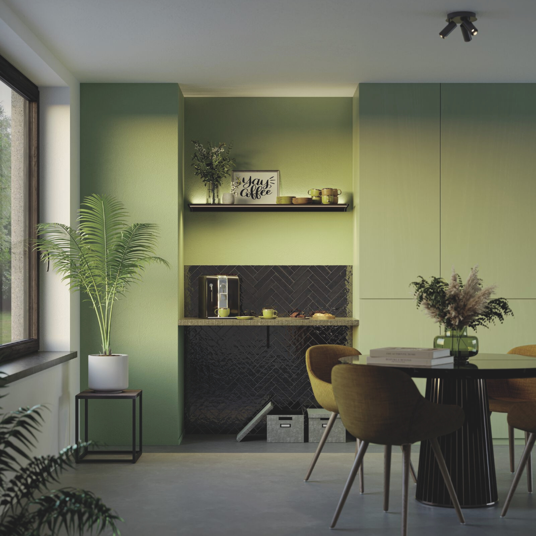 Novy shelf zwart in woonkamer sfeerbeeld