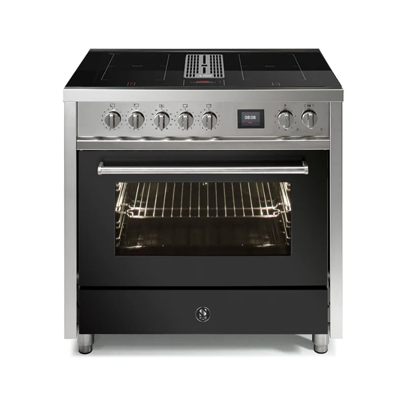 Steel Fornuis Enfasi Mistral 90 EQ9F-4FIKW NF Met Kookveldafzuiging