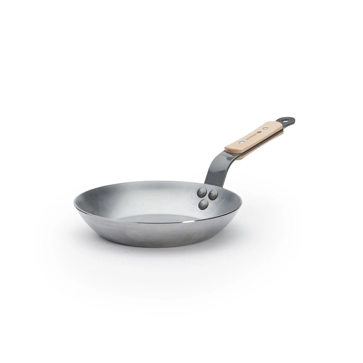de Buyer Koekenpan Mineral B met houten steel 20cm